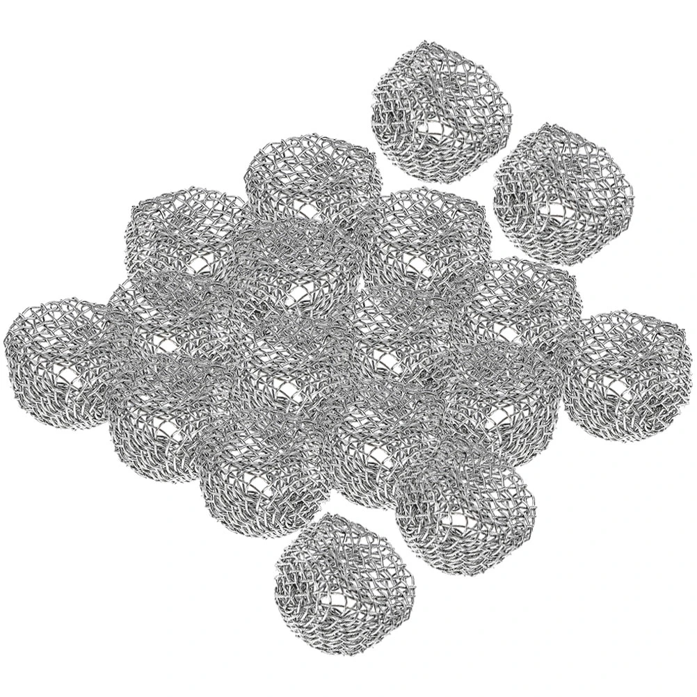 50pcs Pipe Screen Filters Metal Wire Screens Balls High-Temperature Resistant Tobacco Pipes Accessories