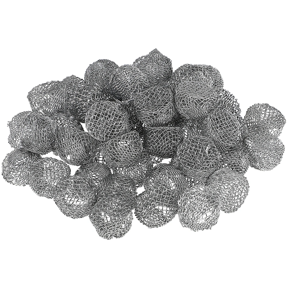 50pcs Pipe Screen Filters Metal Wire Screens Balls High-Temperature Resistant Tobacco Pipes Accessories