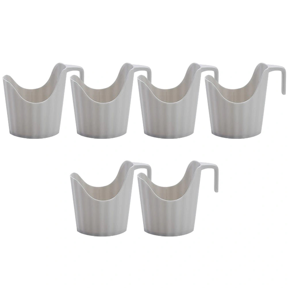 6pcs Anti-scalding Cup Holder Coffee Cup Plastic Cup Holder Disposable Cups Cup Holder