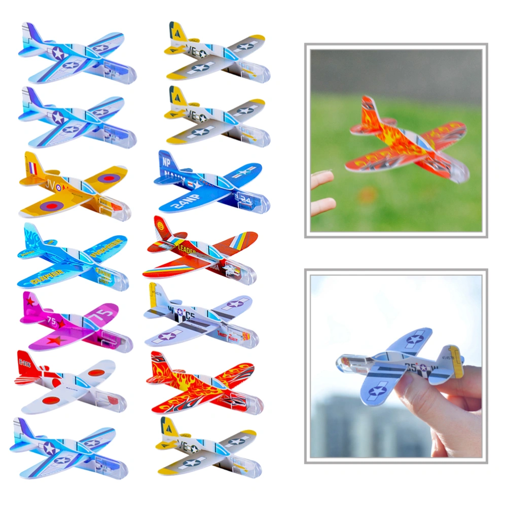 30Pcs Airplane Toys Outdoor Toy Small Throwing Glider Plane Throwing Airplane Aircraft Model