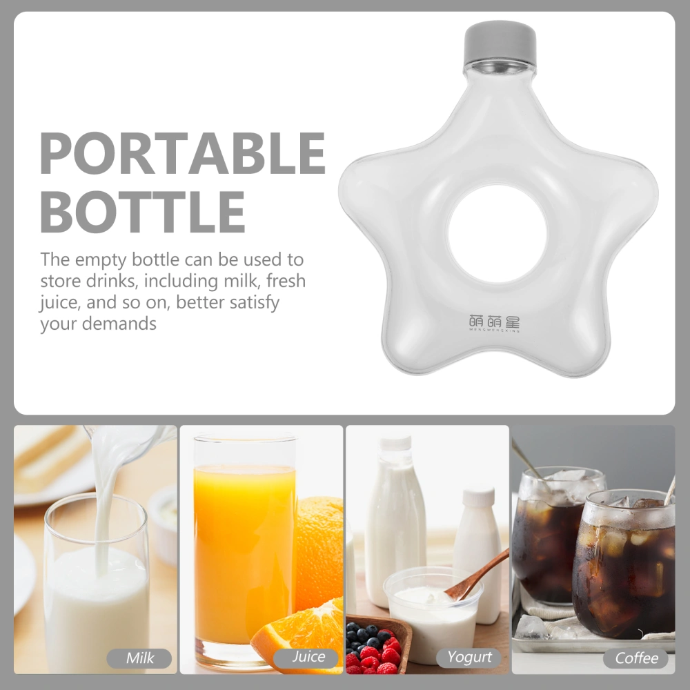 Juice Bottle Star Shape Milk Bottle Empty Juice Bottle Lovely Packing Bottle 700ml