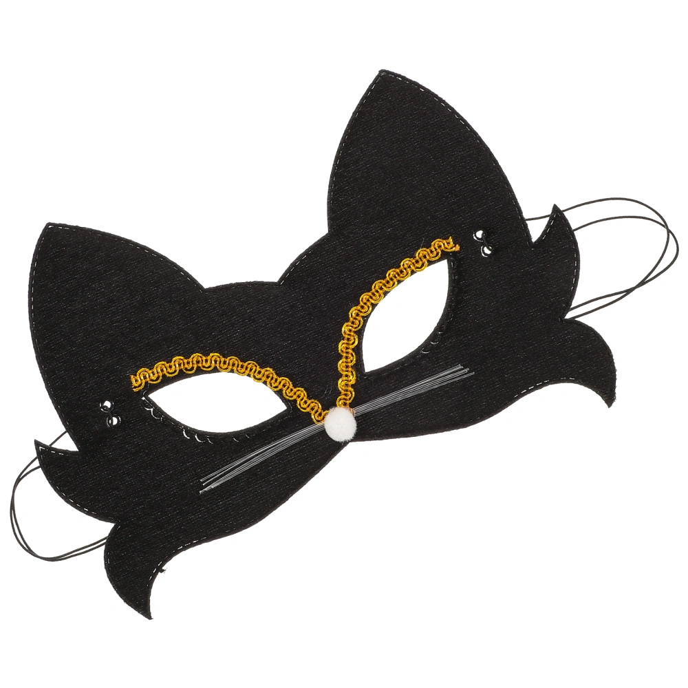 4Pcs Cat Mask Masquerade Mask Mardi Gras Cosplay Party Costume Mask for Kids Adults