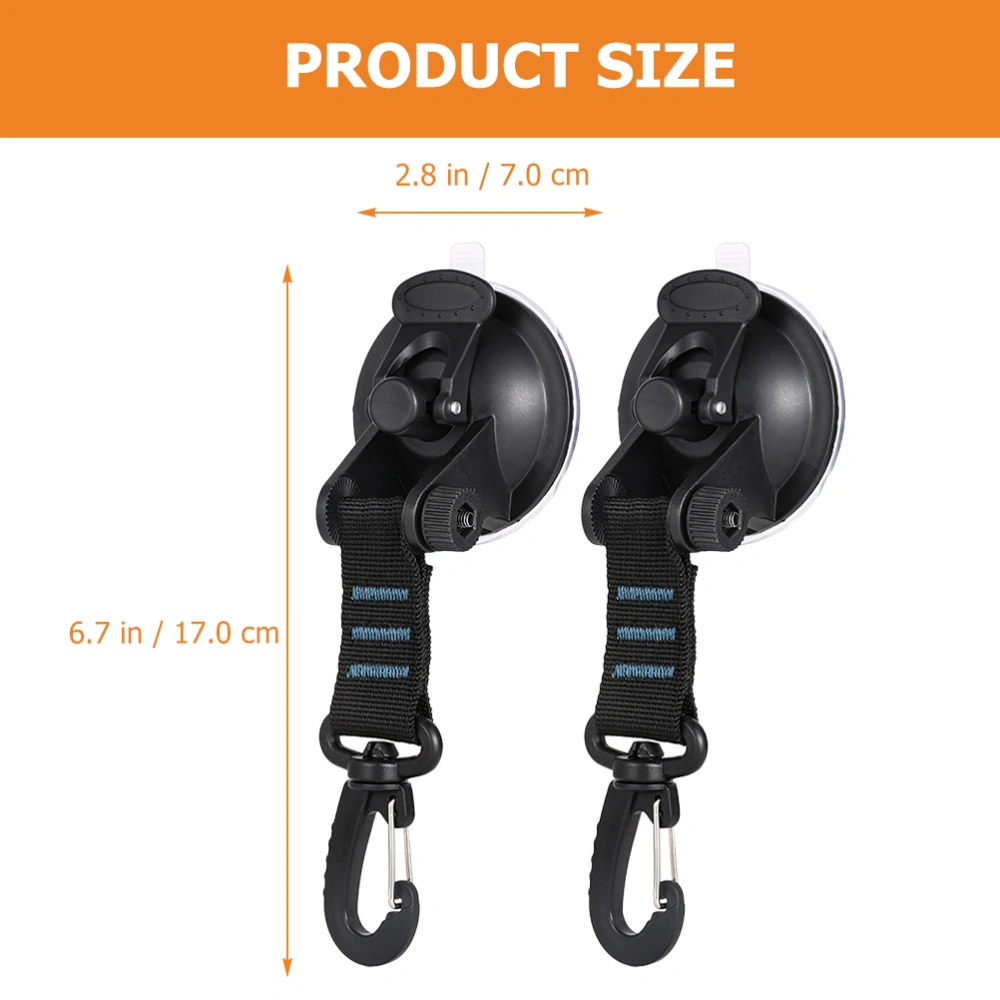 2pcs Suction Cup Hook Outdoor Travel Suction Cup Bathroom Bedroom Shower Hanger