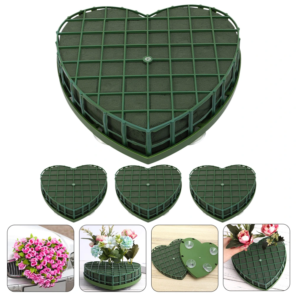 4pcs Suction Cup Floral Foams Blocks Artificial Floral Arrangements Mud