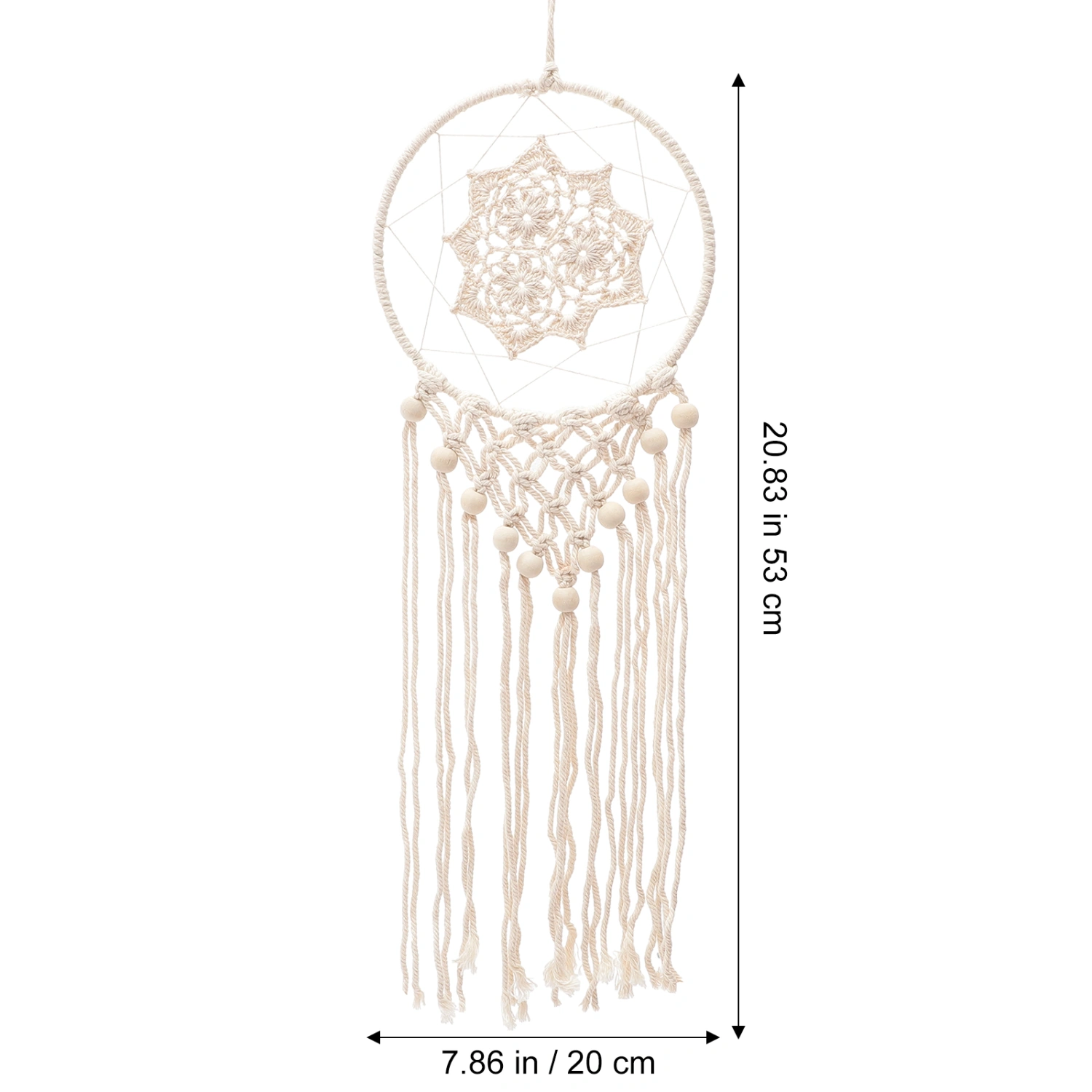 Dream Catcher Aesthetic Macrame Hanging Decor Bohemian Style Room Decoration