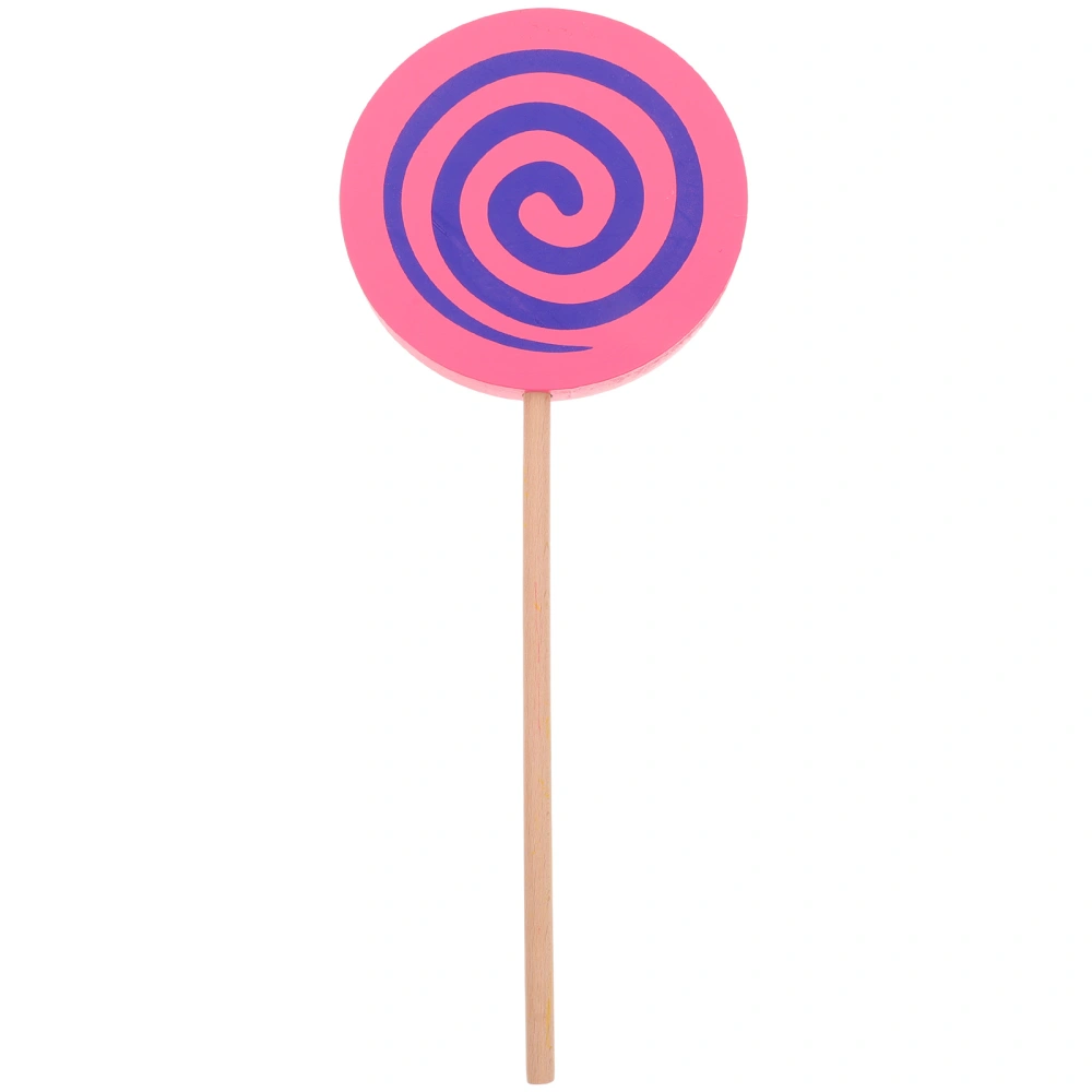 Hawaiian Party Decoration Prop Wooden Lollipop Hand-held Photo Prop Lollipop Prop