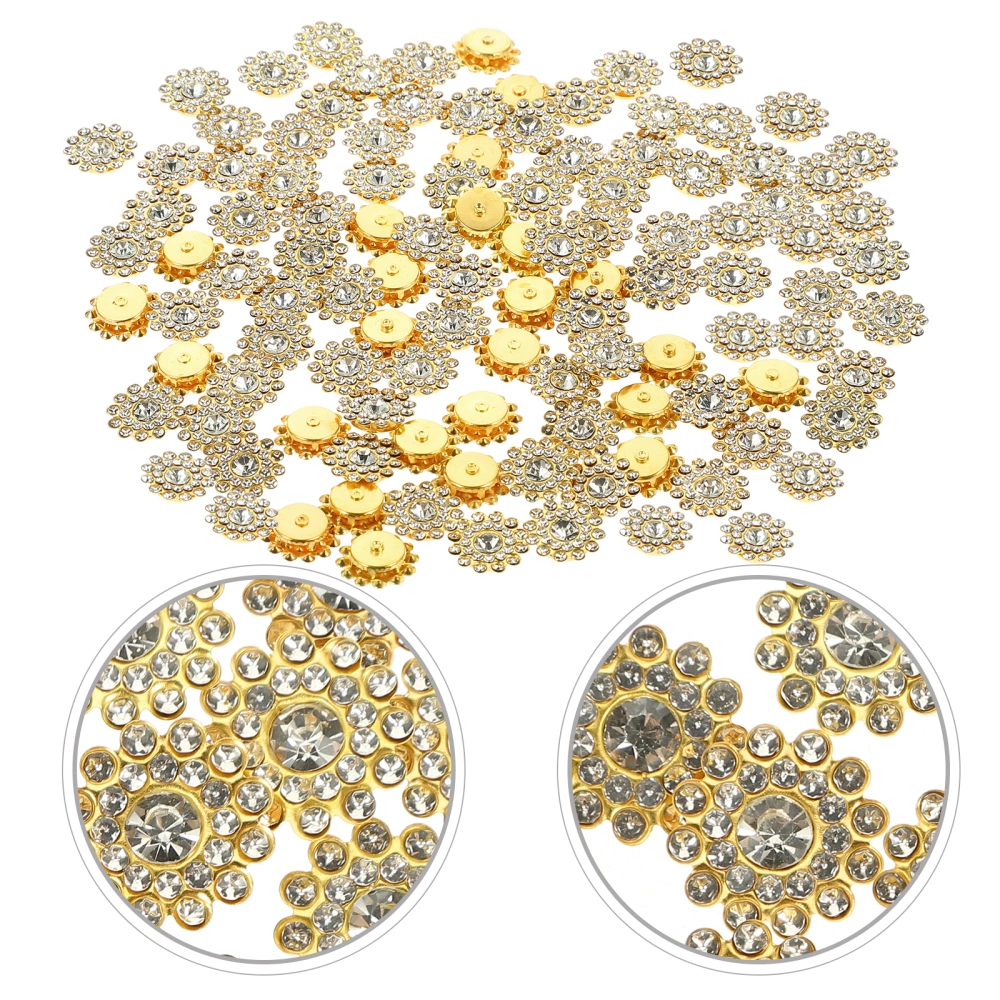 1 Bag Rhinestone Embellishments Flatback Rhinestone Decoration Brooch Button for Headband Crafts