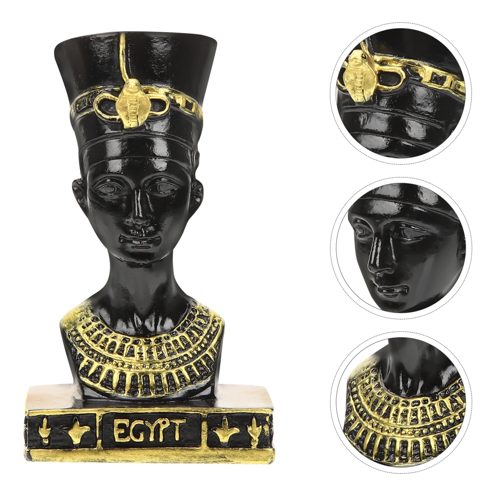 Desktop Ancient Egyptian Figurine Resin Craft Egyptian Ornament Vintage Crystal Ball Stand