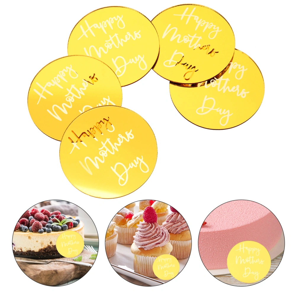 20pcs Mother's Day Cake Decorations Cupcake Ornaments Dessert Table Centerpieces