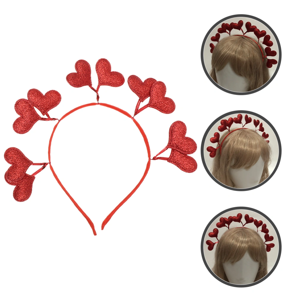 Valentine's Day Headbands Heart-shaped Headbands Valentine Bopper Headband