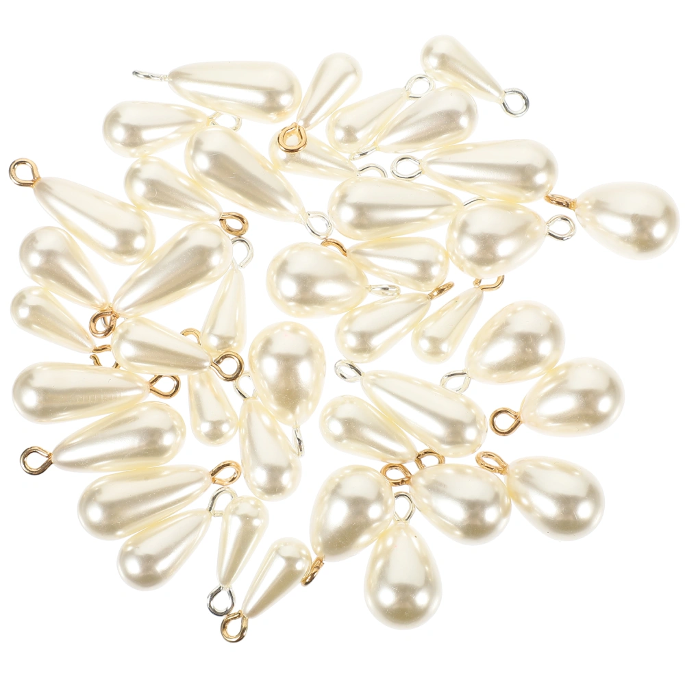 40pcs Imitation Pearl Charms DIY Jewelry Making Pendants Jewelry Making Supplies