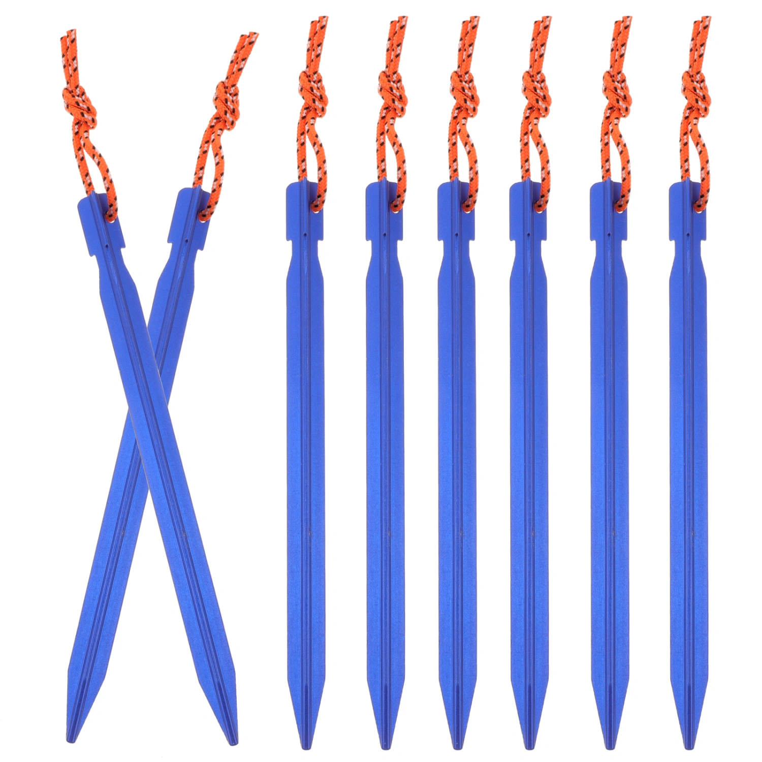 8Pcs Tent Pegs Aluminium Tent Stakes Pegs Tents Stakes Nail Spike Garden Stakes Camping Pegs