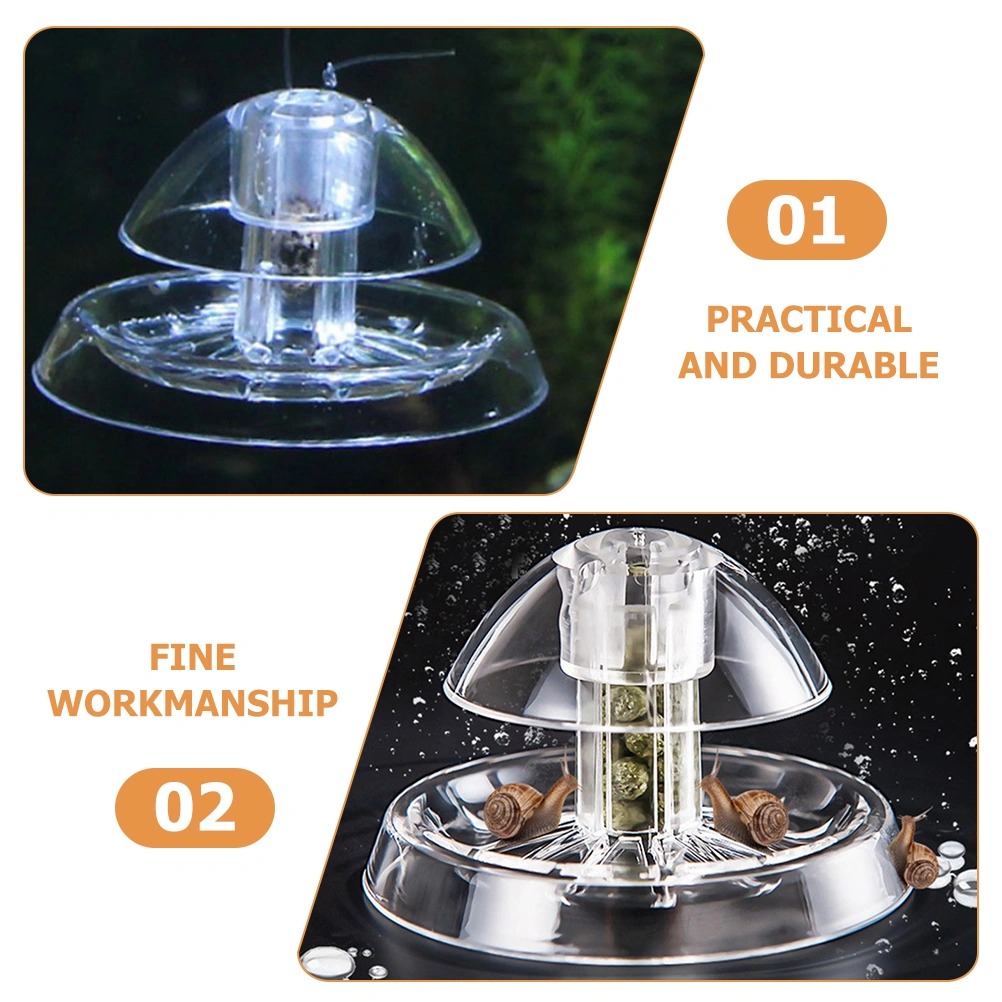2Pcs Snail Trap for Fish Tank Aquarium Snail Trap Plastic Snail Catcher Transparent Snail Trap