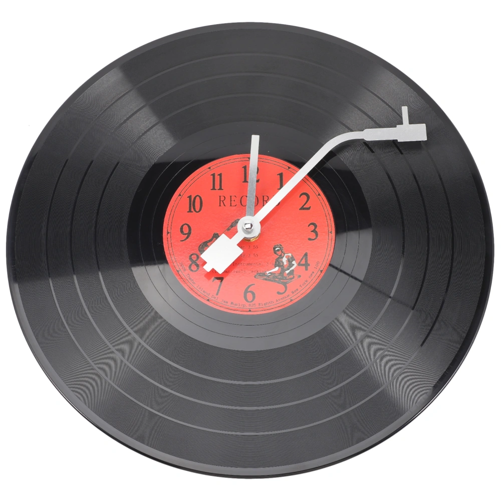 Creative Vinyl Record Shape Wall Clock Decorative Indoors Wall Clock Home Decor