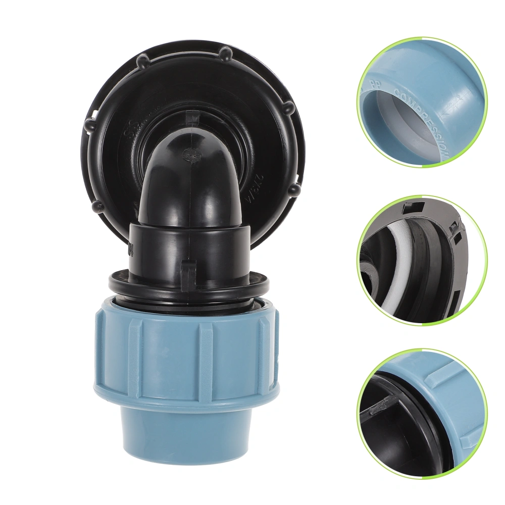 IBC Tank Connector 3/4inch IBC Tank Adapter Water Hose Adapter Outlet 25mm (Elbow Connector)