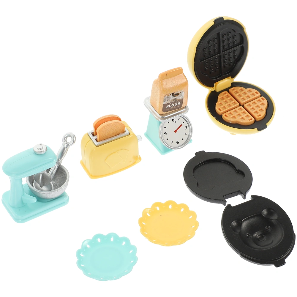 1 Set Simulated Kitchenware Machine Toy Mini Toy House Layout Toy Mini Scale Bread Baking Model