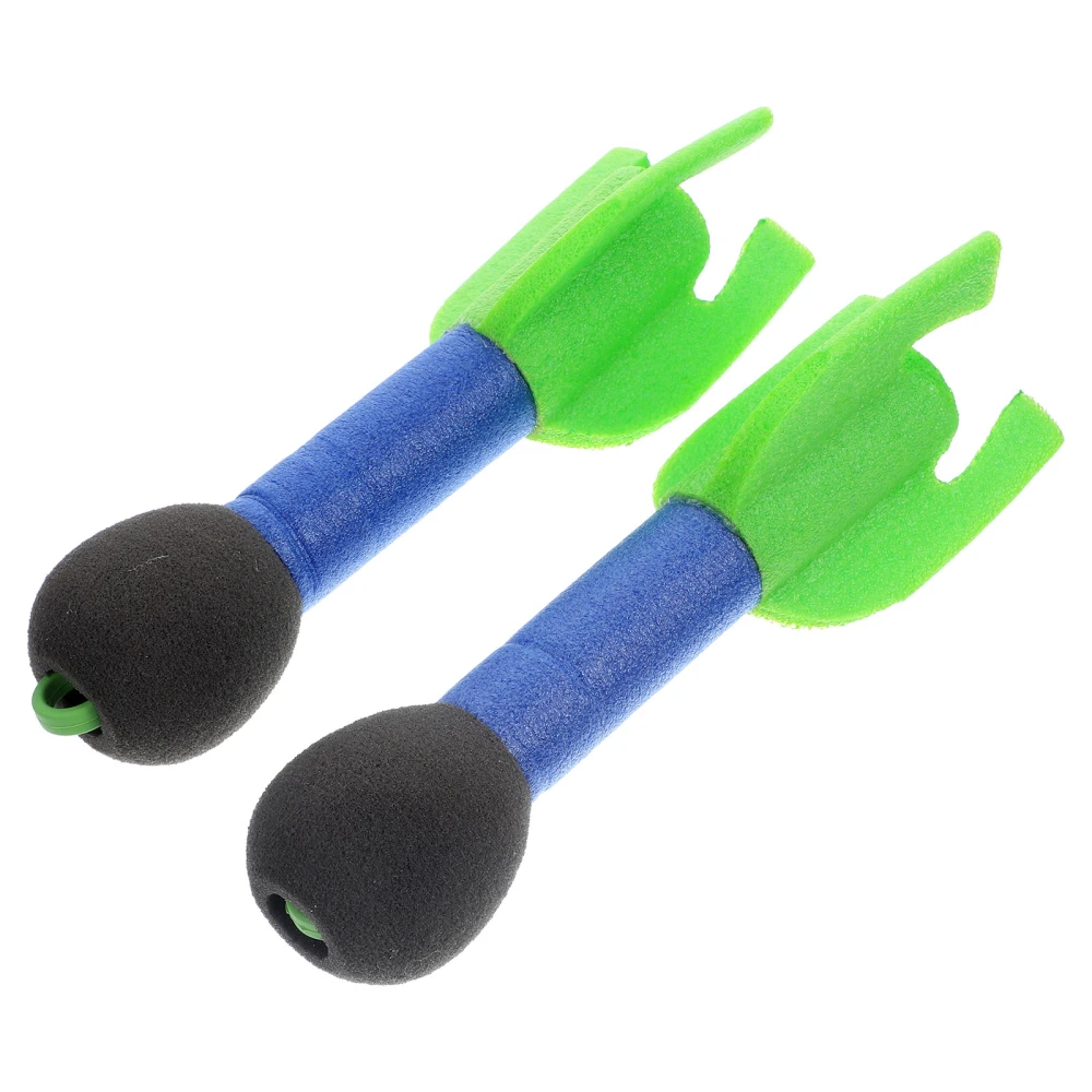 2Pcs Rocket Shooters Rocket Shape Toy Kids Outdoor Toys Outdoor Launch Toy