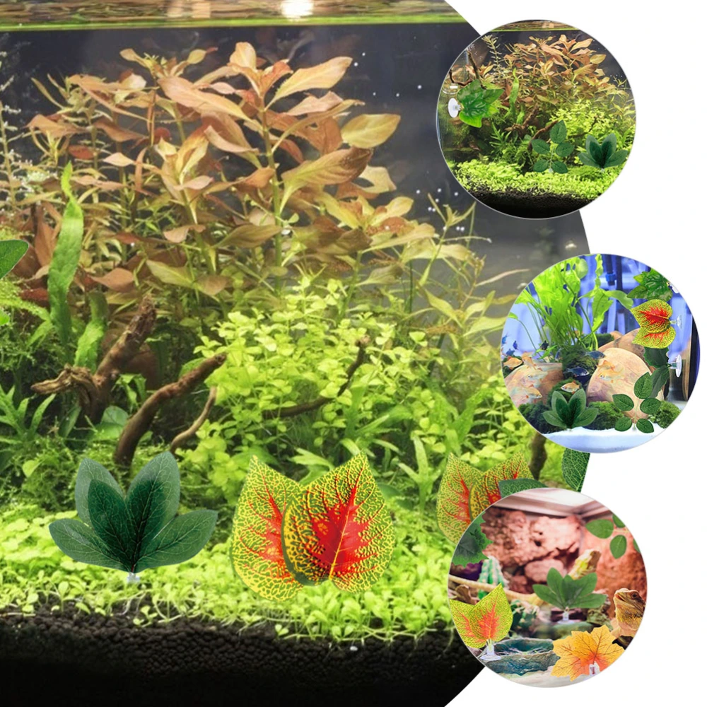 3Pcs Decorative Faux Plants Wear Resistant Aquarium Plants Replaceable Aquarium Decors