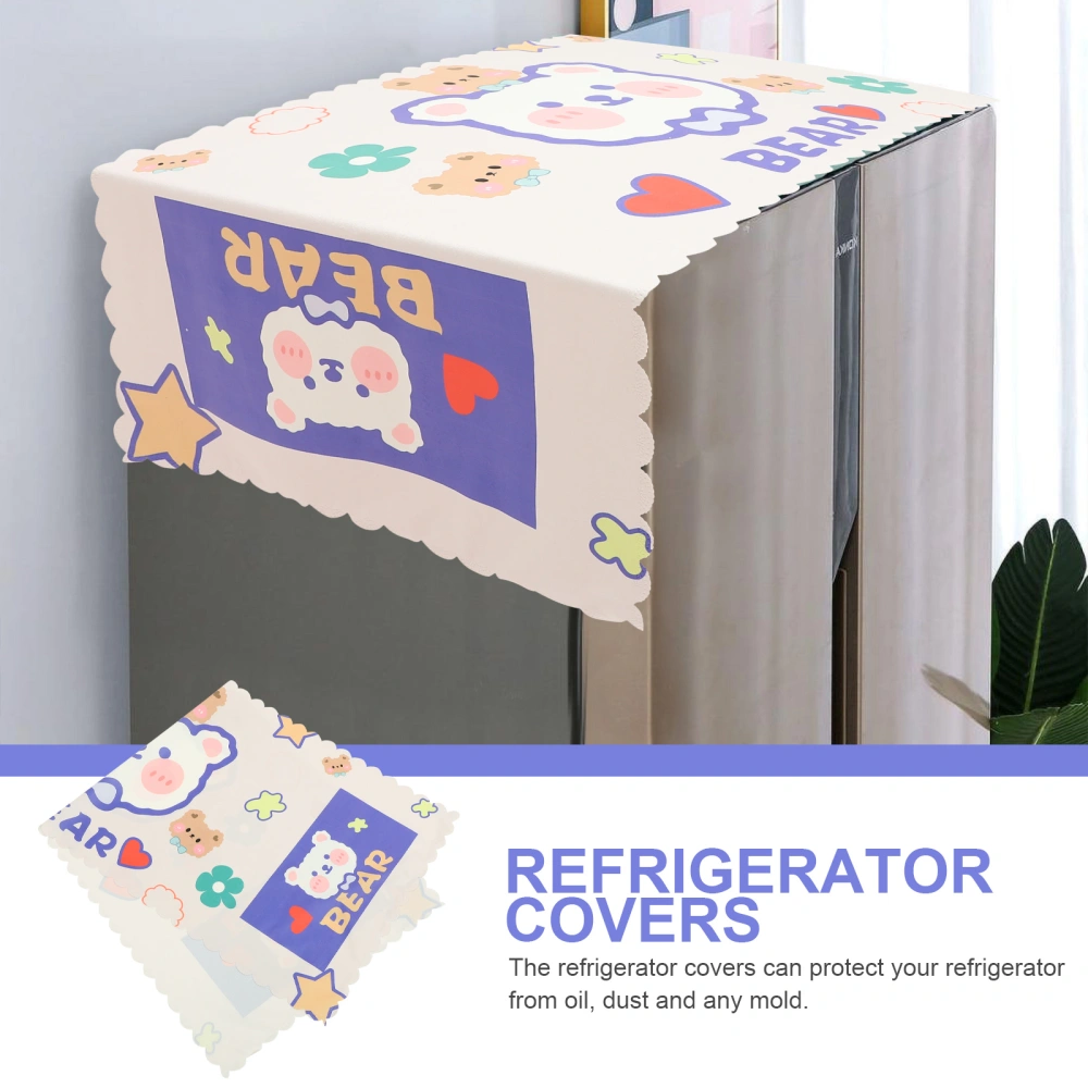 Refrigerator Cover Dust Cover Washing Machine Dust Cloth Refrigerator Microwave Oven Cover