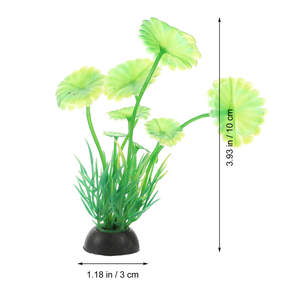 10Pcs Fish Tank Grass Decorative Plastic Plant Fish Tank Plant Aquarium Decor for All Fish