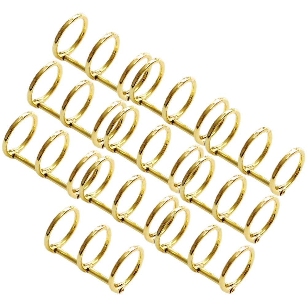 10Pcs Metal Binder Rings Removable Binder Circles Convenient Leaf Binder File Supply