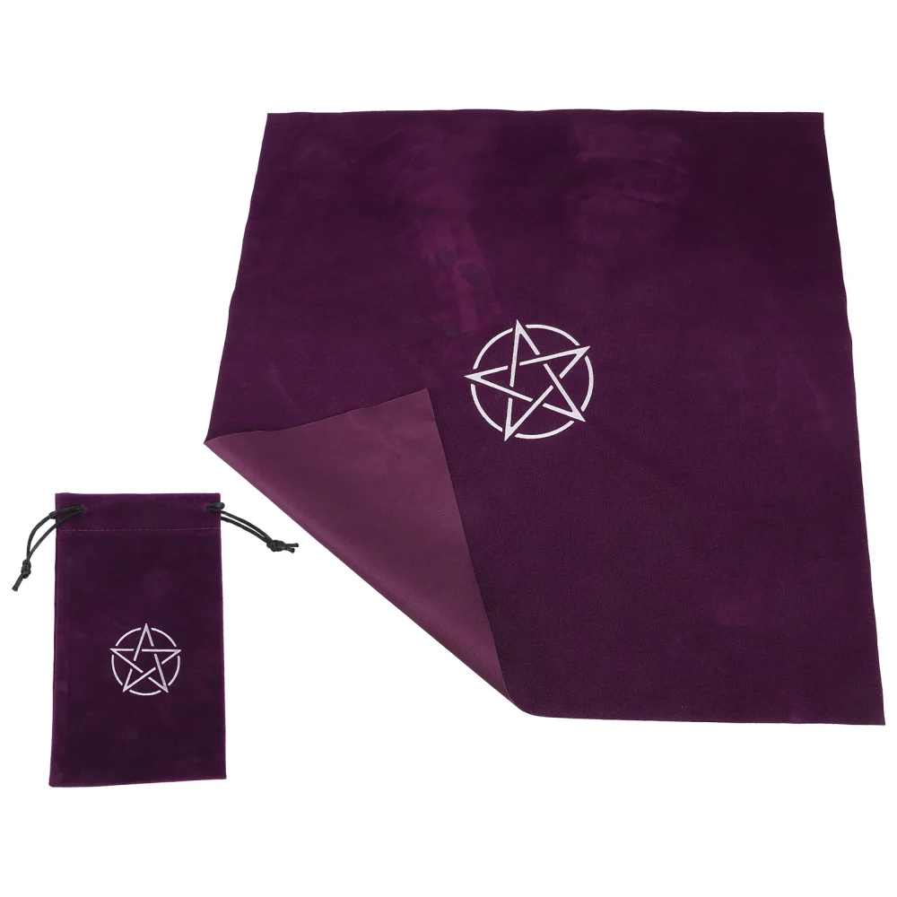 1 Set Tarot Divination Desk Cloth Exquisite Tarot Divination Prop Astrology Prop