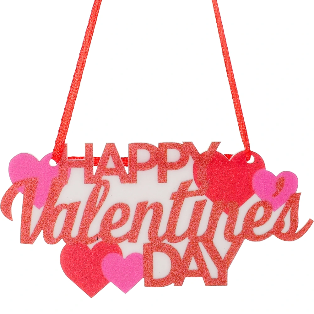 Valentine's Day Hanging Sign Acrylic Sign Home Decoration Wall Hanging Sign