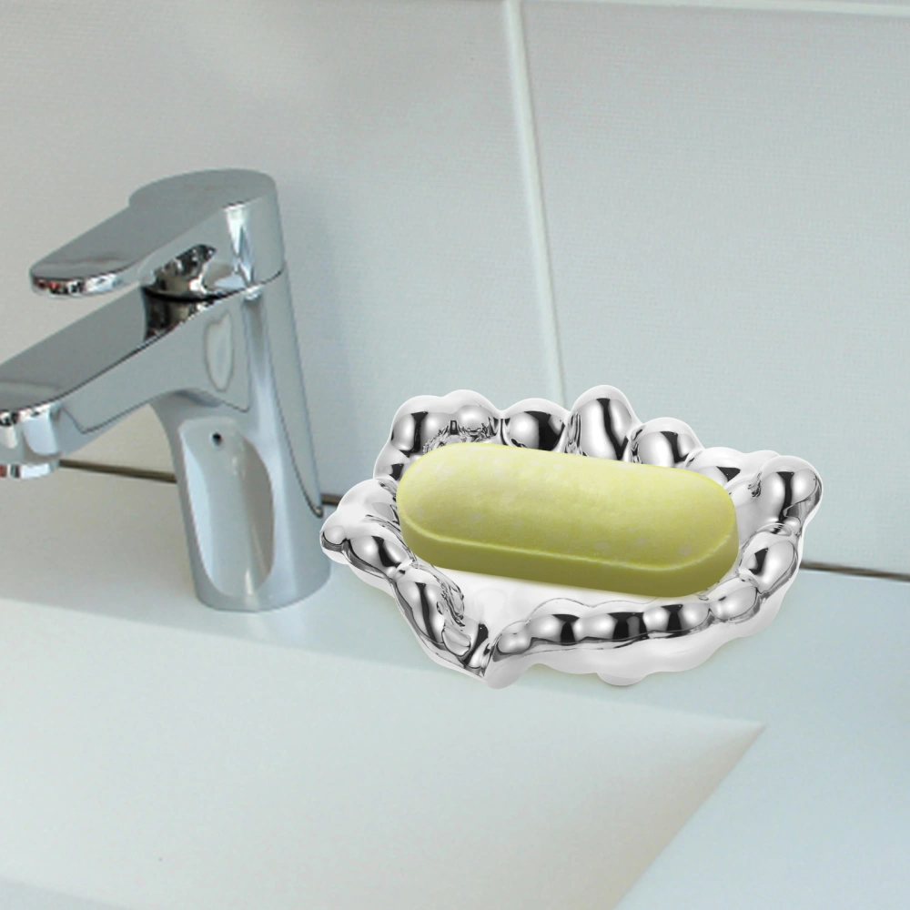 Irregular Soap Dish Sponge Holder Soap Holder Self Draining Decorative Soap Dish Saver