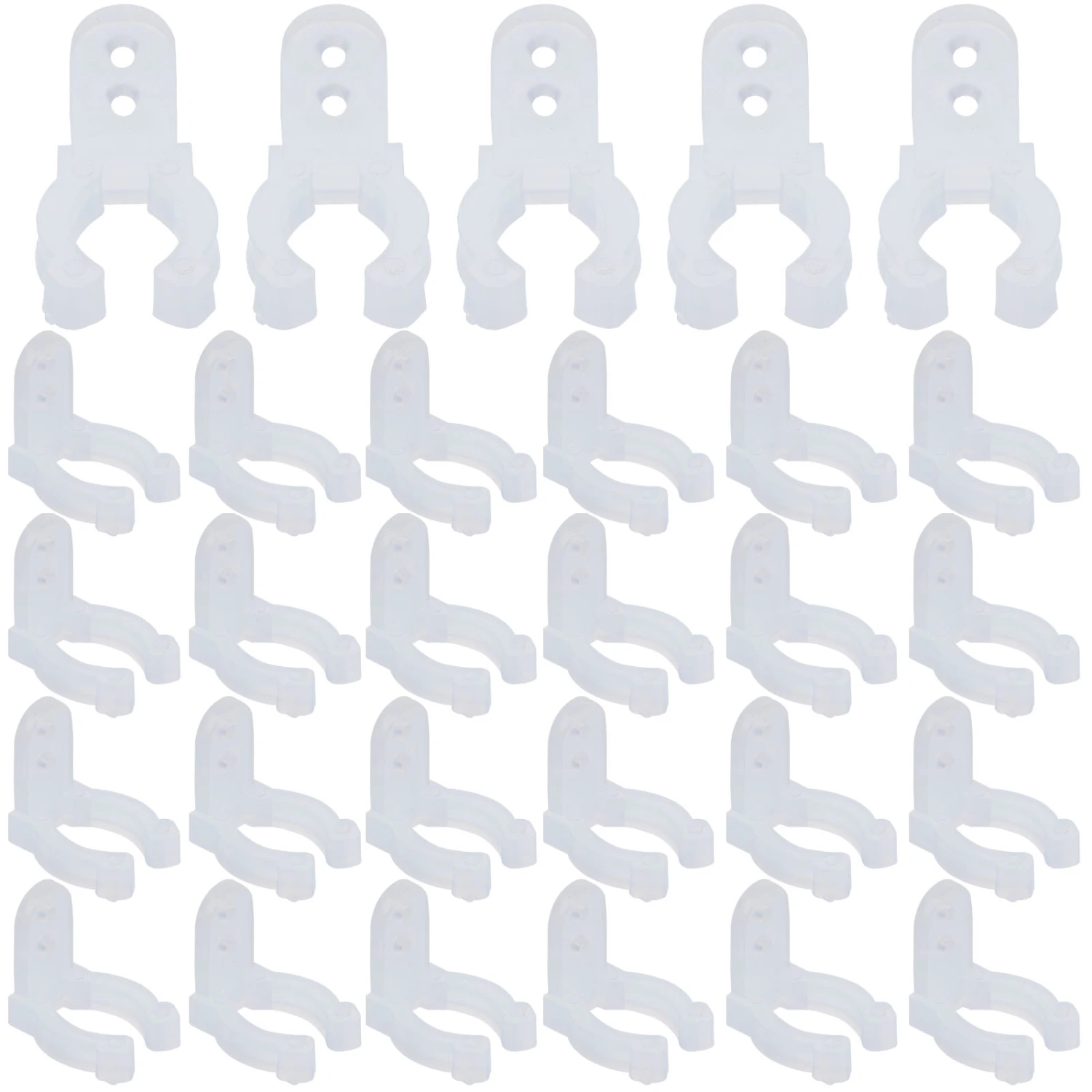 30pcs Outdoor Rope Lights Clips Led Rope Light Clips Neon Rope Light Mounting Clips