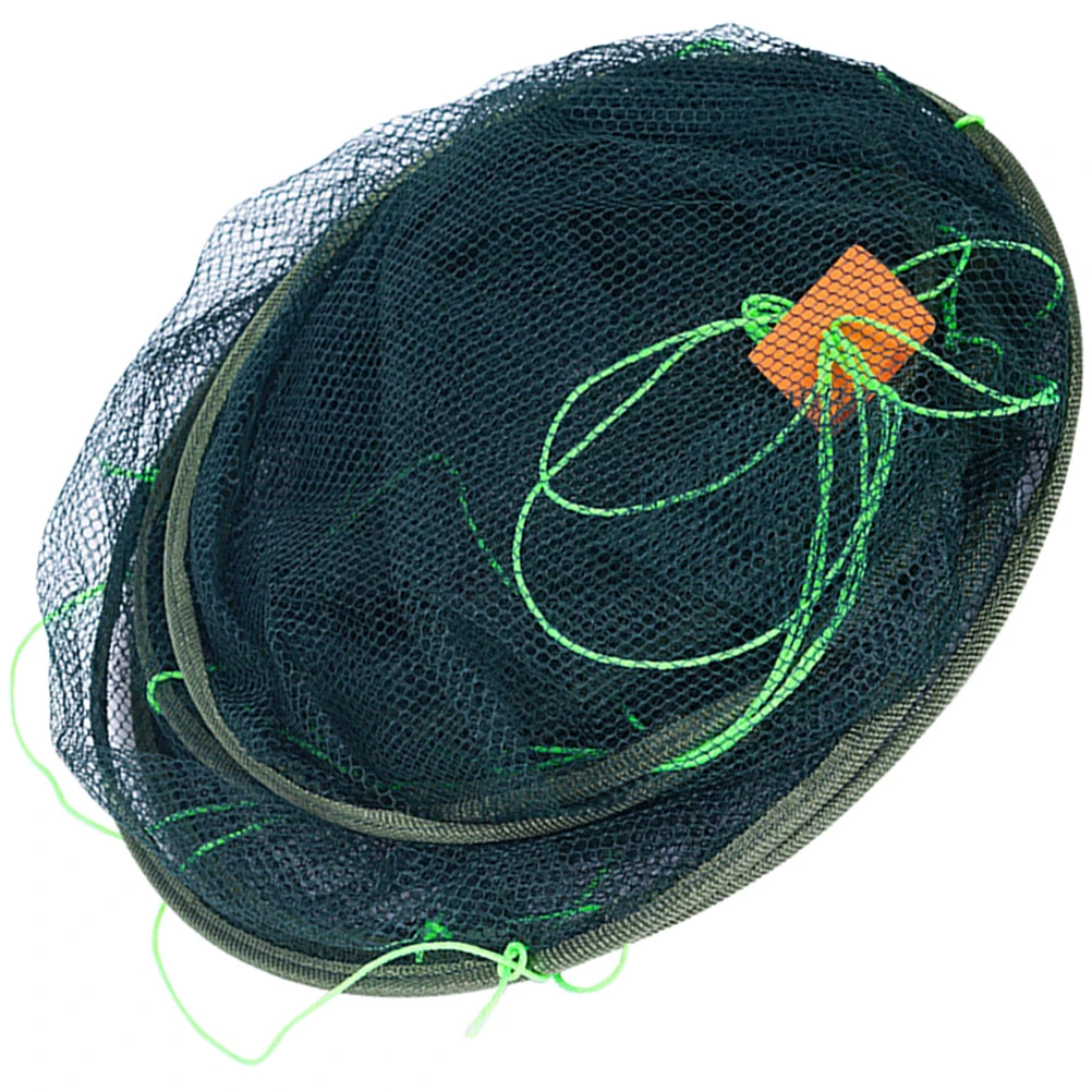 Fish Catching Net Portable Fish Shrimp Crab Trap Foldable Lobster Bait Trap Portable Fishing Pouch