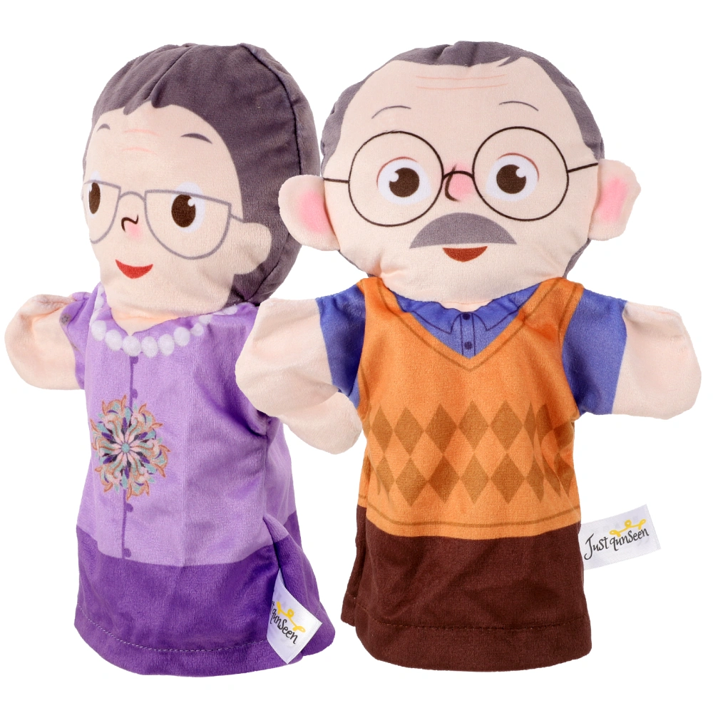 2Pcs Hand Puppet Figures Story Doll Figures Hand Puppets Realistic Puppet Figures for Kids