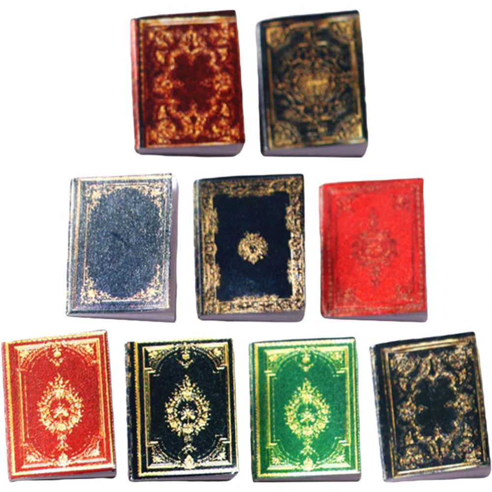 9pcs Dollhouse Miniature Books Miniature Doll House Bible Book Toys Kids Dollhouse Ornaments