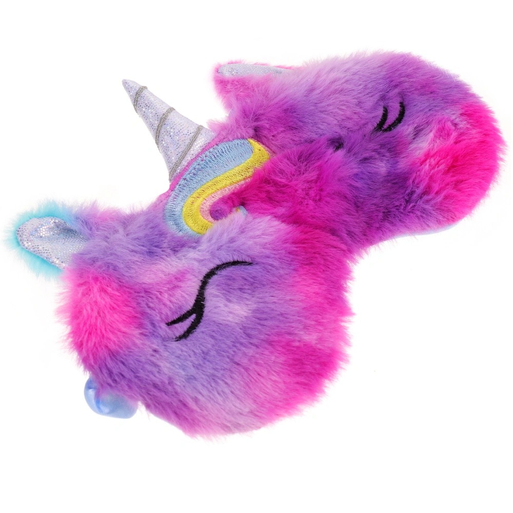 Plush Eye Mask Cartoon Unicorn Eye Cover Kids Eye Mask Comfortable Eye Shade Cover