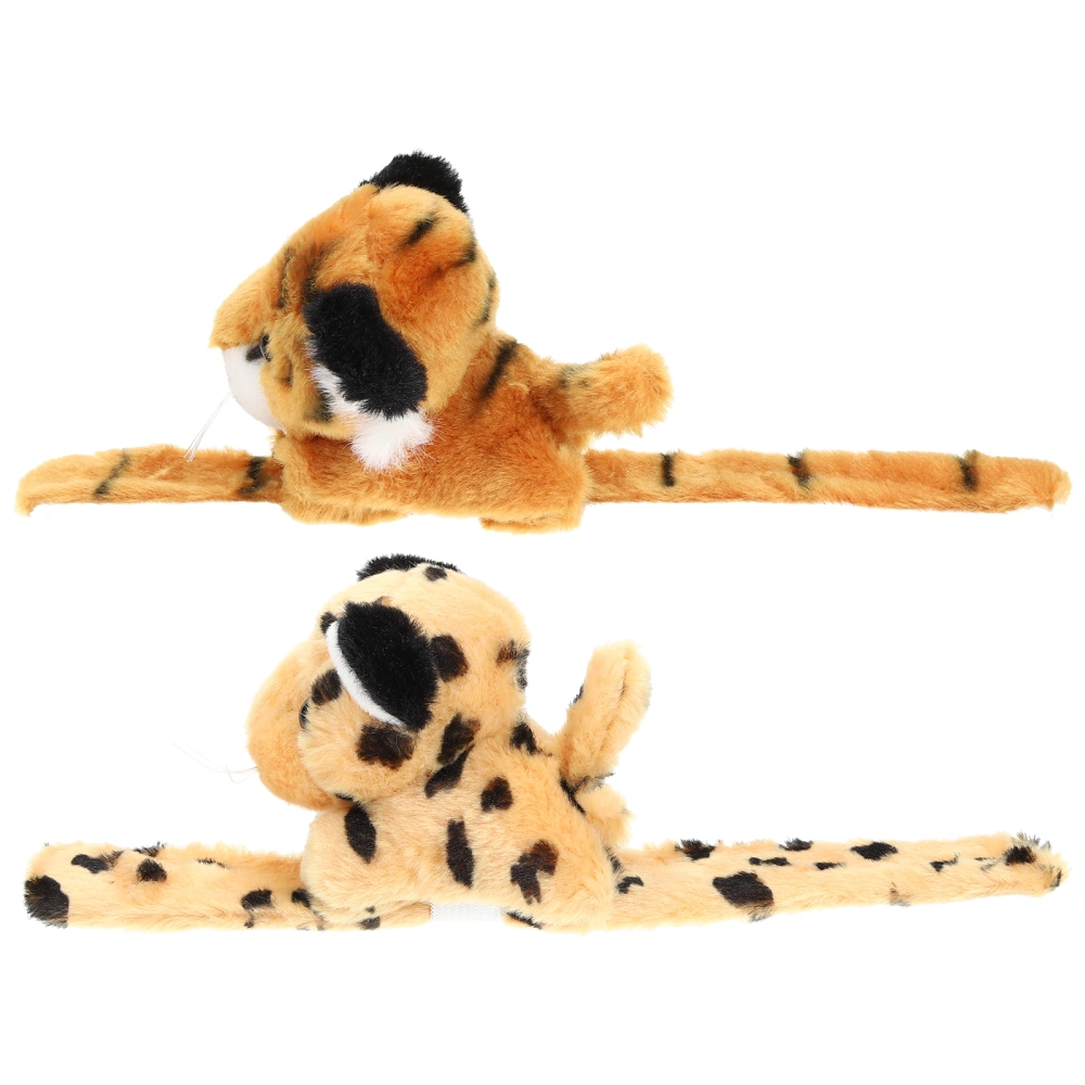 2pcs Plush Animal Slap Bracelets Toys Stuffed Animal Slap Bands Kids Wristbands