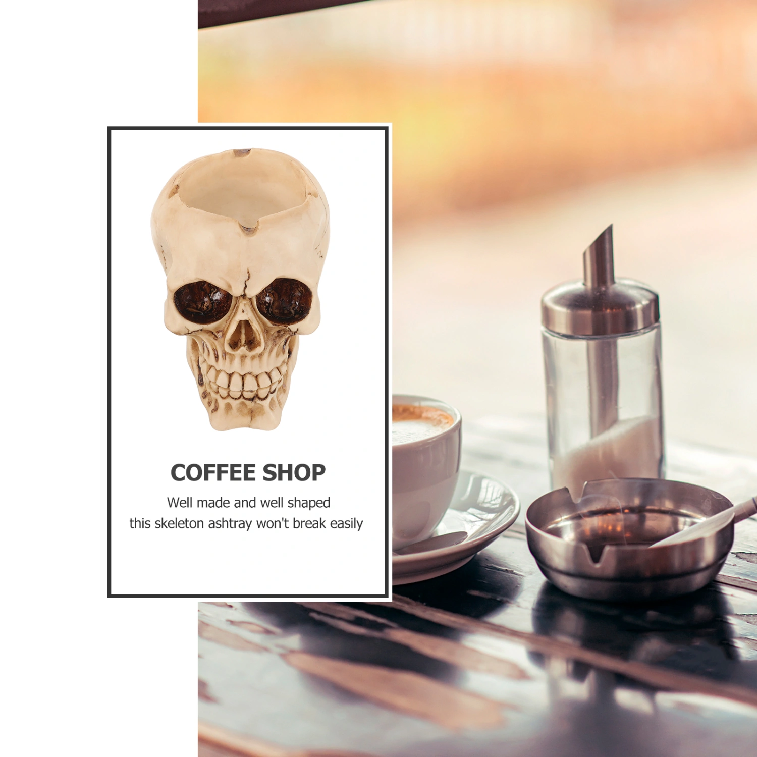 Skull Ashtray Decorative Ashtray Halloween Skull Sculpture Home Ashtray