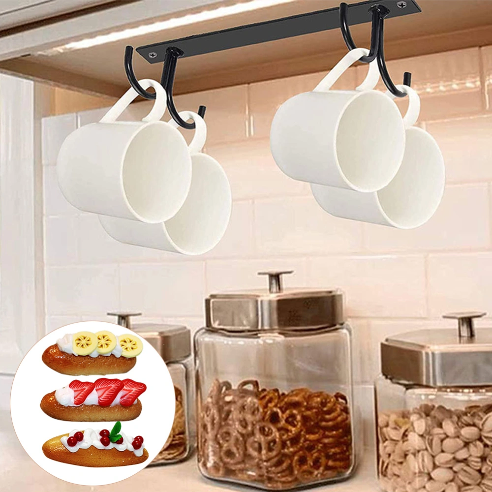 2 Sets Mug Hook Mug Rack Under Cabinet Coffee Cup Holder Kitchen Gadget