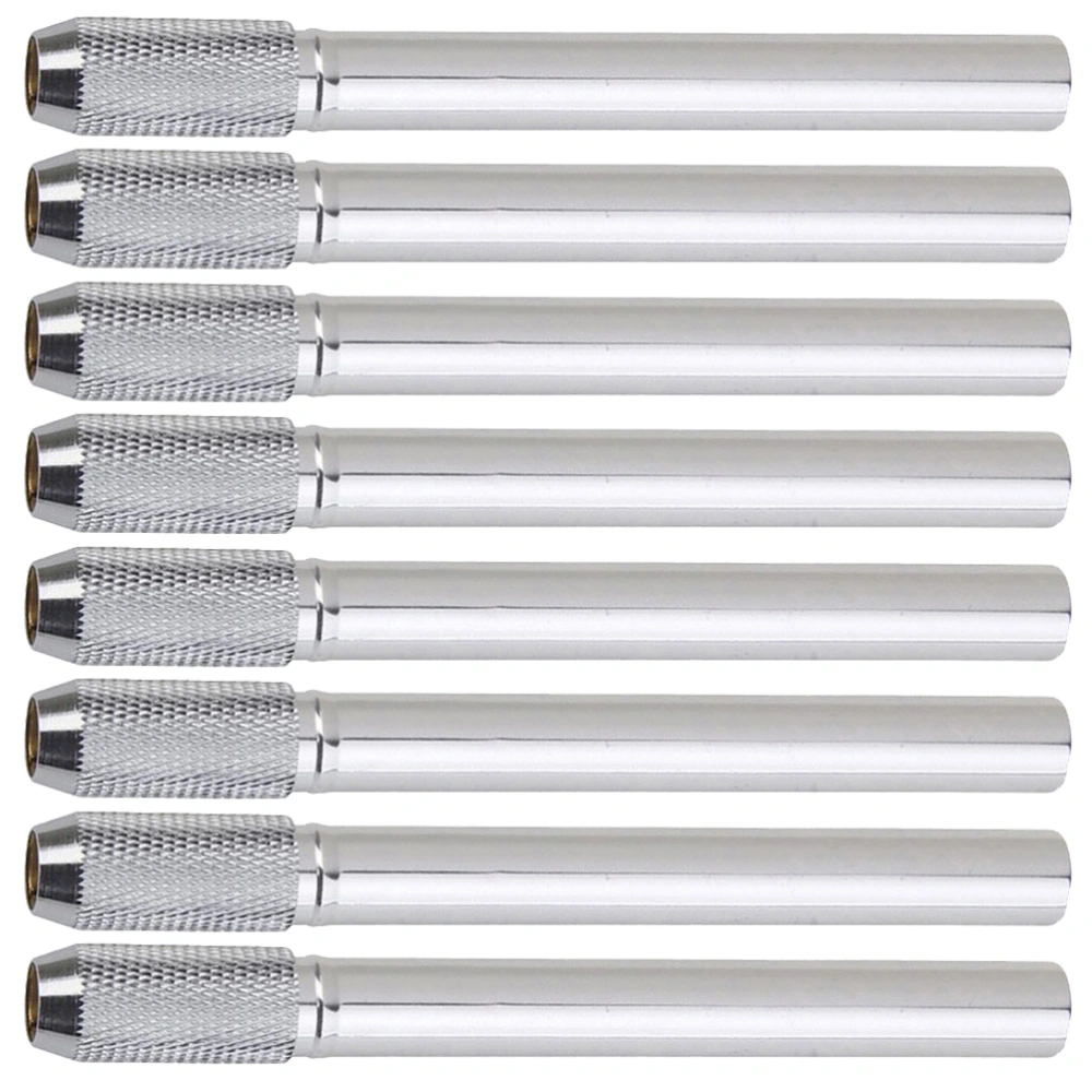 8Pcs Metal Pencil Extenders Reusable Pen Extenders Art Pencil Extenders Office Pen Extender