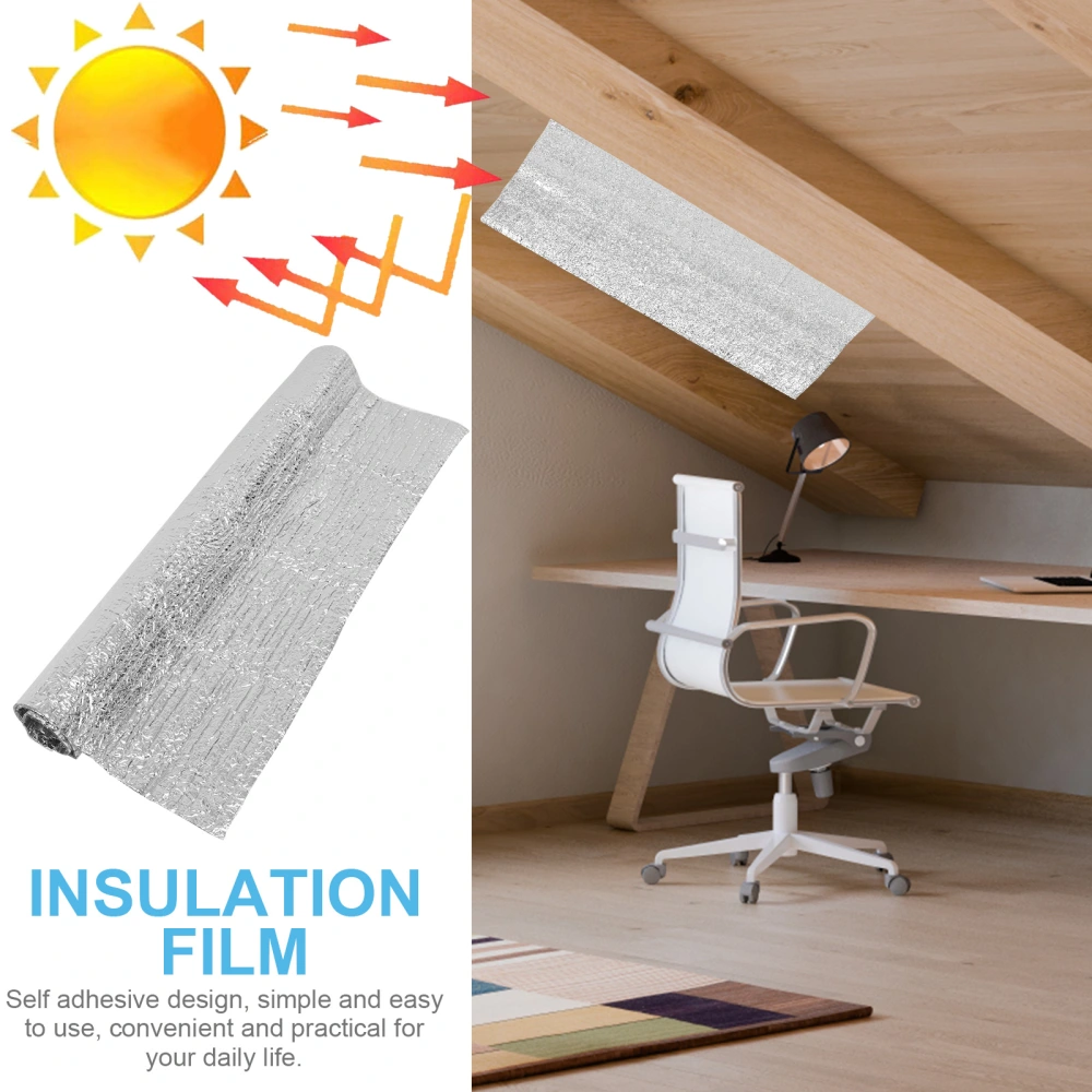 1 Sheet Insulation Thermal Foil Insulation Aluminum Foil Bubble Heat Insulation Film for Roof