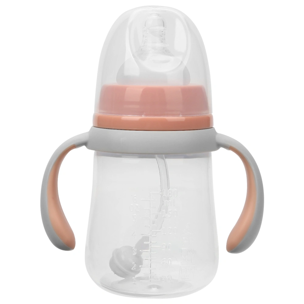 Baby Water Cup with Handles Portable Milk Bottle Leak-Proof Baby Feeding Bottle(180ml)