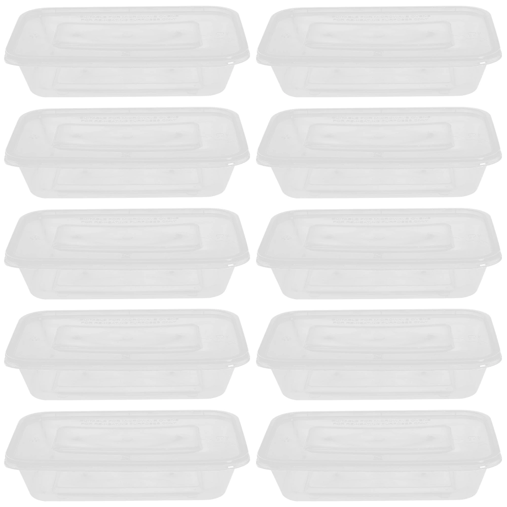 25pcs Plastic Food Containers Clear Meal Prep Containers with Lids Microwave Safe Meal Prepare Boxes