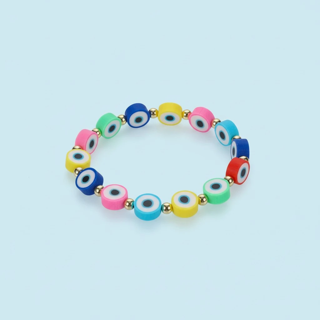 Polymer Clay Evil Eyes Phone Charm Cell Phone Lanyard Smartphone Lanyard Wrist Lanyard