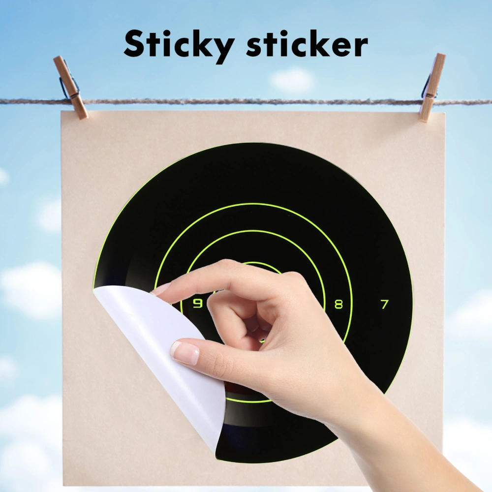 30 Pcs Target Papers Stickers Adhesive Aiming Papers for Arrow Darts Shooting Sport Practices