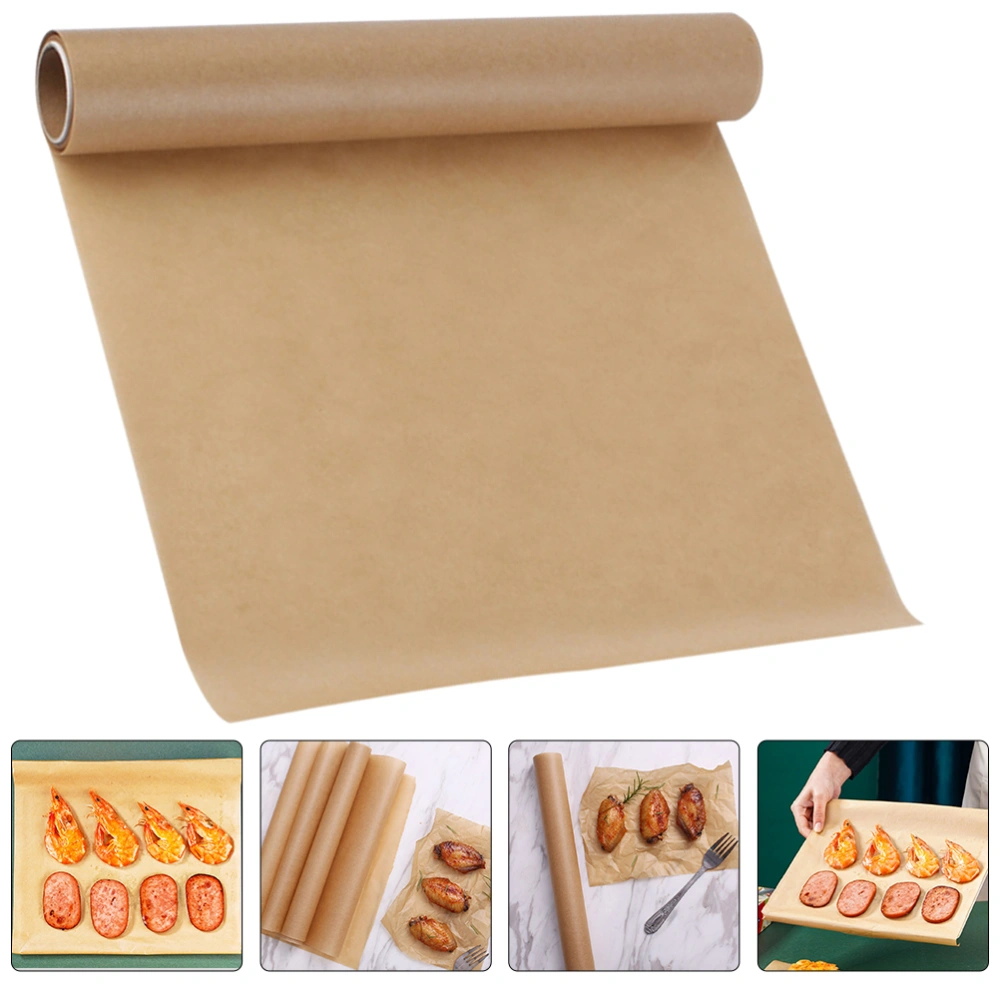 1 Roll of Multi-function Baking Paper Convenient Parchment Paper Cuttable Grill Pan Paper