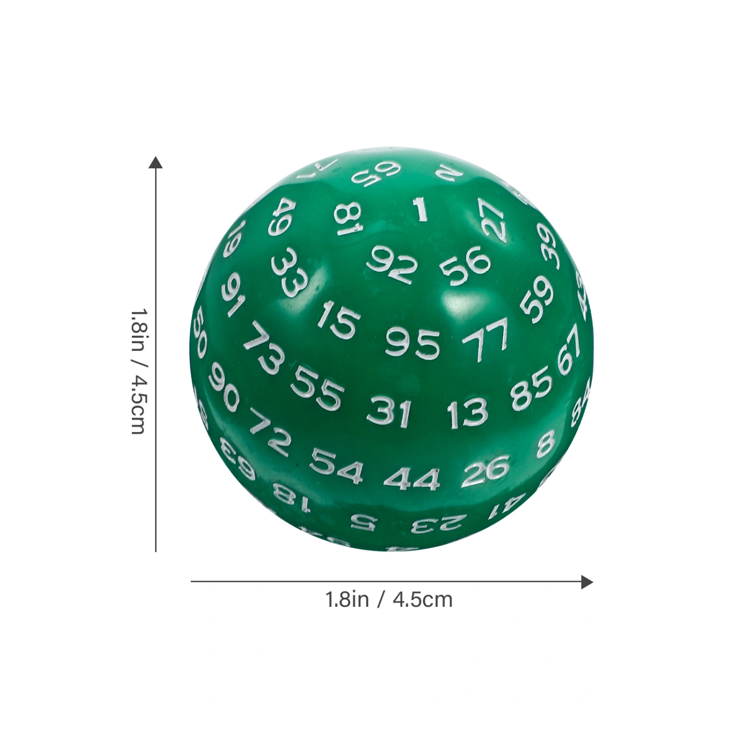 Game Dice 100 Sided Dice Acrylic Number Dice Small Gaming Dice Portable Party Game Dice