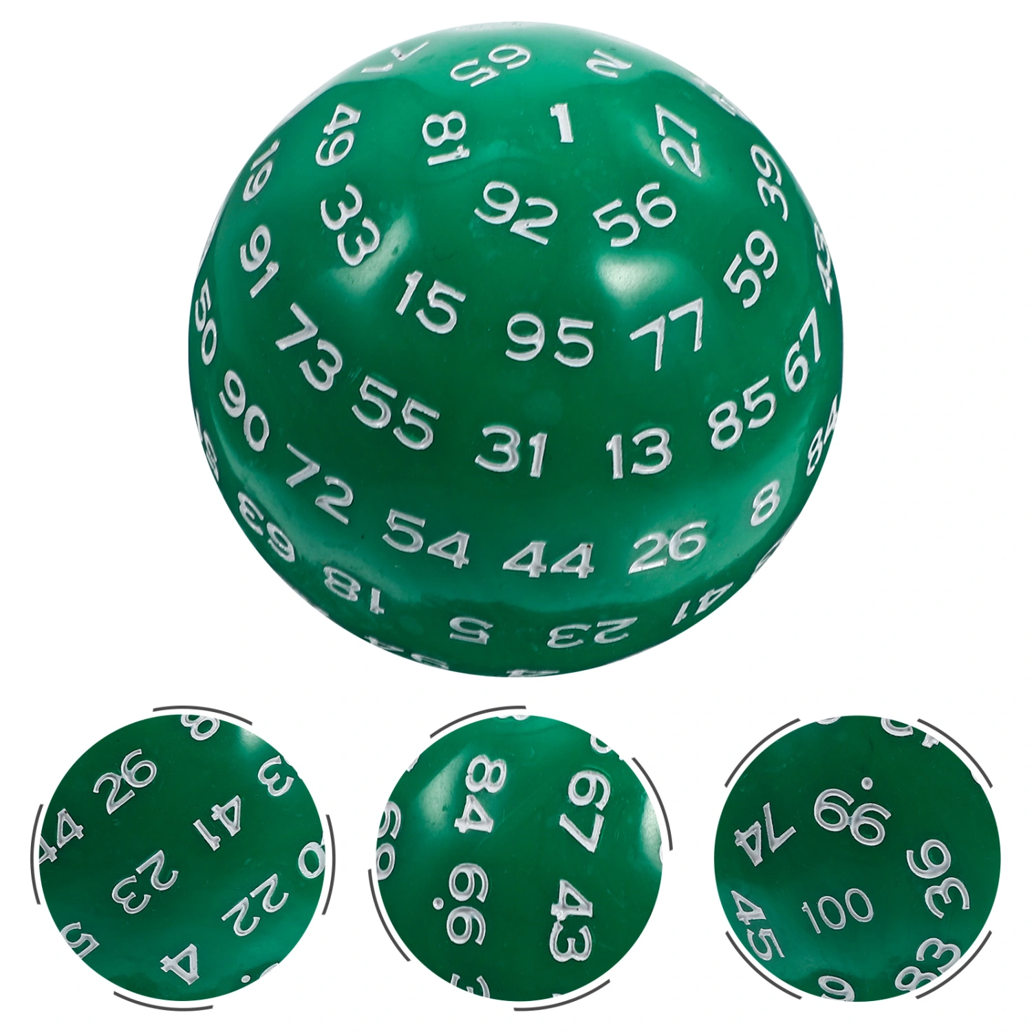 Game Dice 100 Sided Dice Acrylic Number Dice Small Gaming Dice Portable Party Game Dice