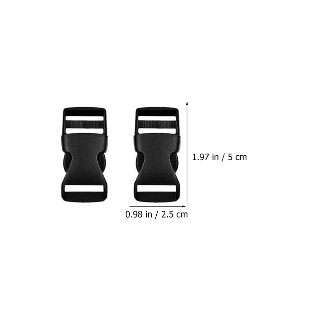 1 Set of Adjustable Backpack Strap Heavy Duty Belt Buckles Convenient Chest Belt