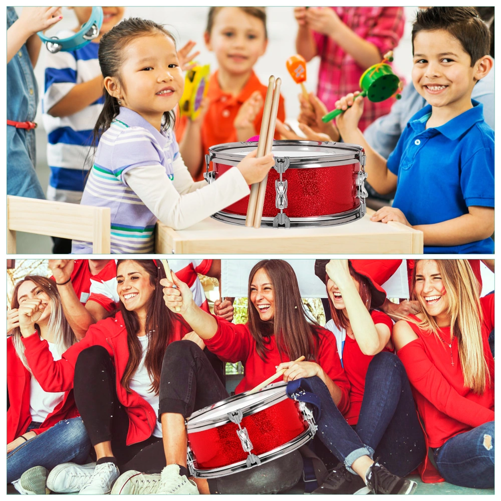 Marching Drum Set Snare Drum Kid Drum Musical Instrument with Drumsticks Drum Belt and Ceremonial Gloves