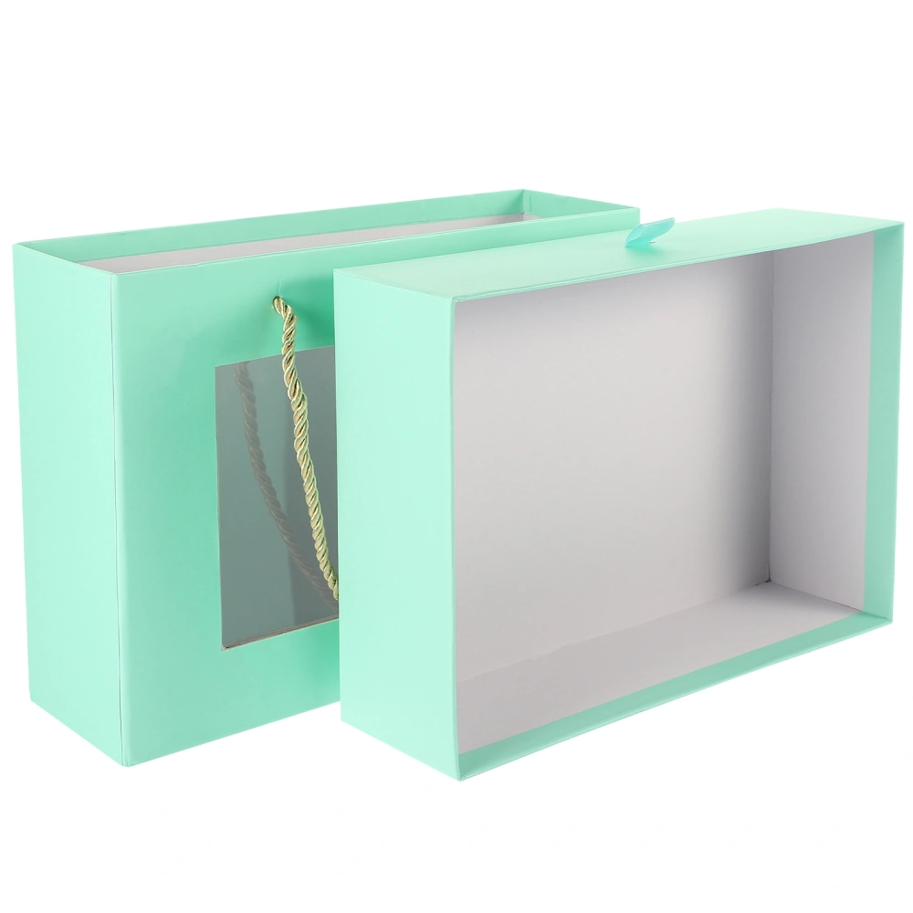 Gift Box with Clear Window Handheld Gift Packaging Box Party Goodies Box Favors Box