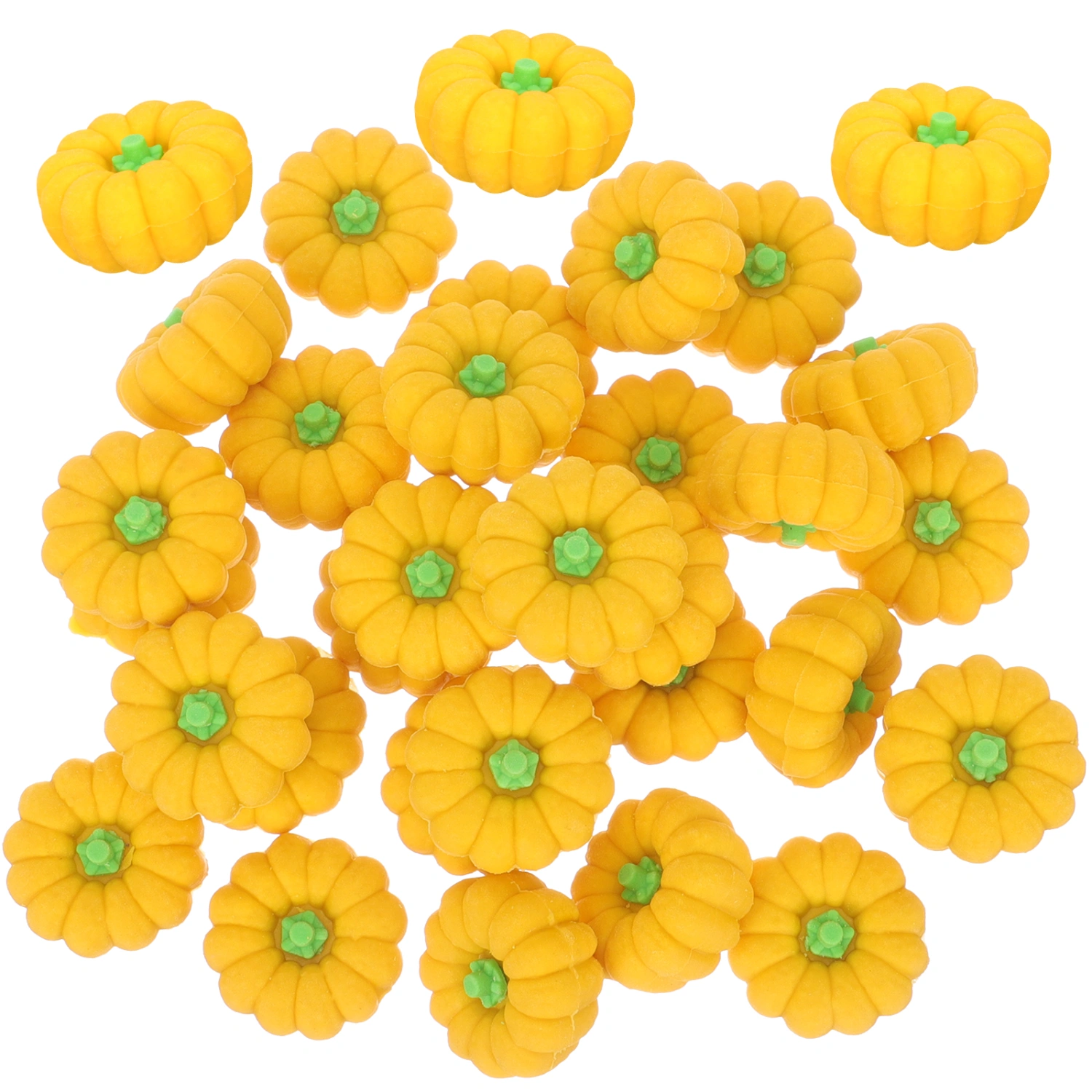 30Pcs Household Erasers Adorable School Erasers Cartoon Pumpkin Erasers