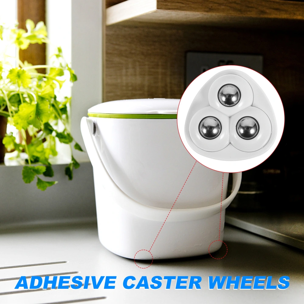 8pcs Casters Wheels Small Wheels Swivel Wheels Sticky Caster Wheels for Storage Case